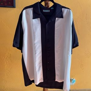 Cubavera Black & Ivory Men’s Shirt XLT